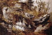Asher Brown Durand Rocky Cliff oil painting